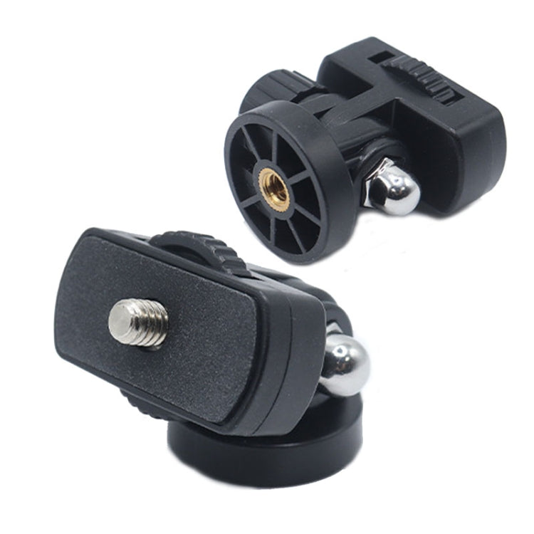 2 Pack 180 Degree Rotating Plastic Ball Head Mount for DSLR Camera Fill Light Tripod