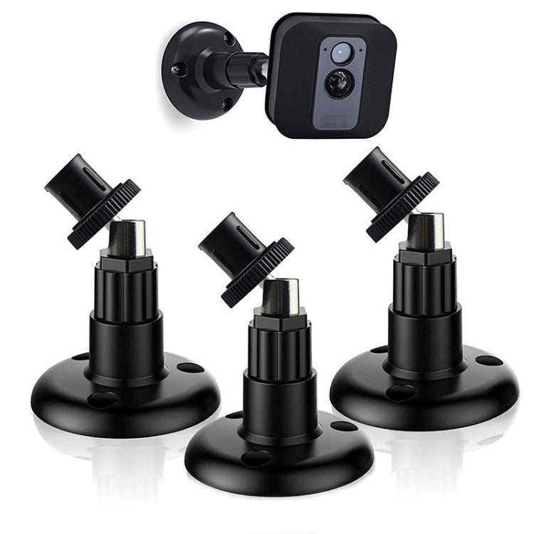 3-Pack Black Wall Mounted Brackets for Blink Camera - Home Security Accessories