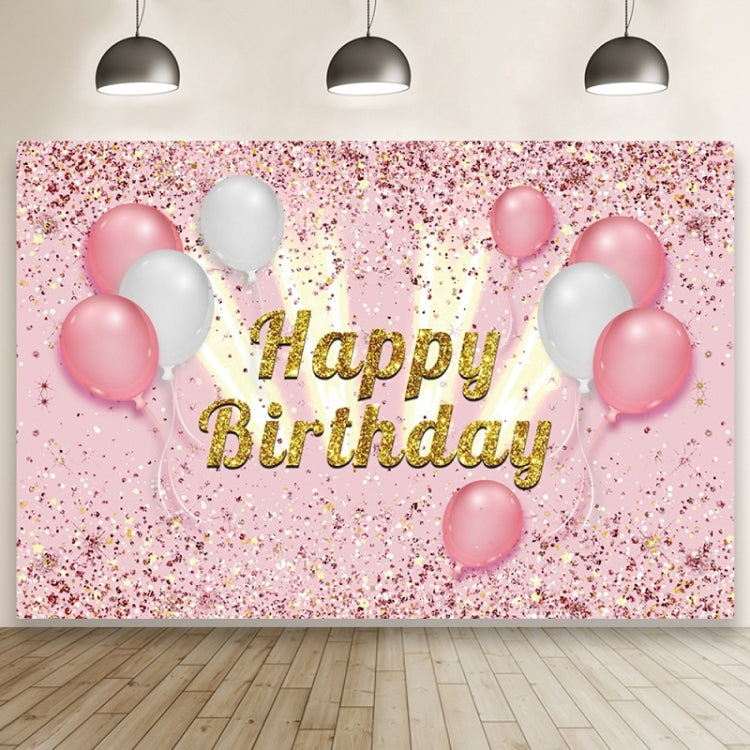 Cartoon Digital Birthday Balloon Party Scene Photo Backdrop