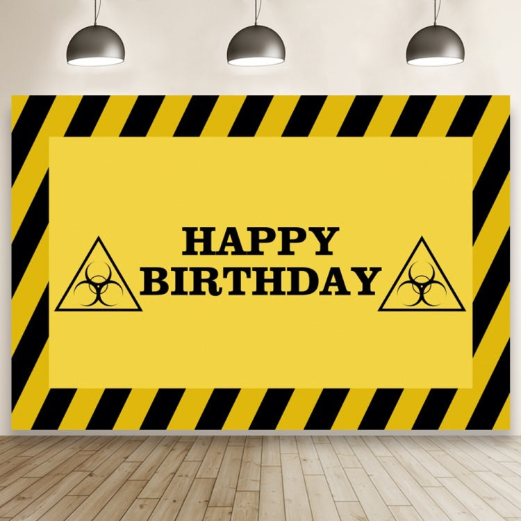 Construction Vehicle Series Happy Birthday Photography Background Cloth - 1.5m x 1m (Mdm07792)
