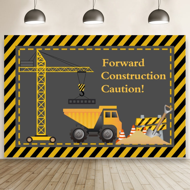 Construction Vehicle Series Happy Birthday Photography Background Cloth