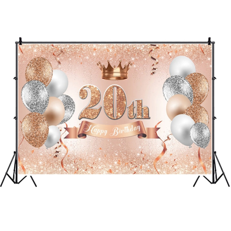 Rose Gold Balloon Birthday Party Photography Background Cloth