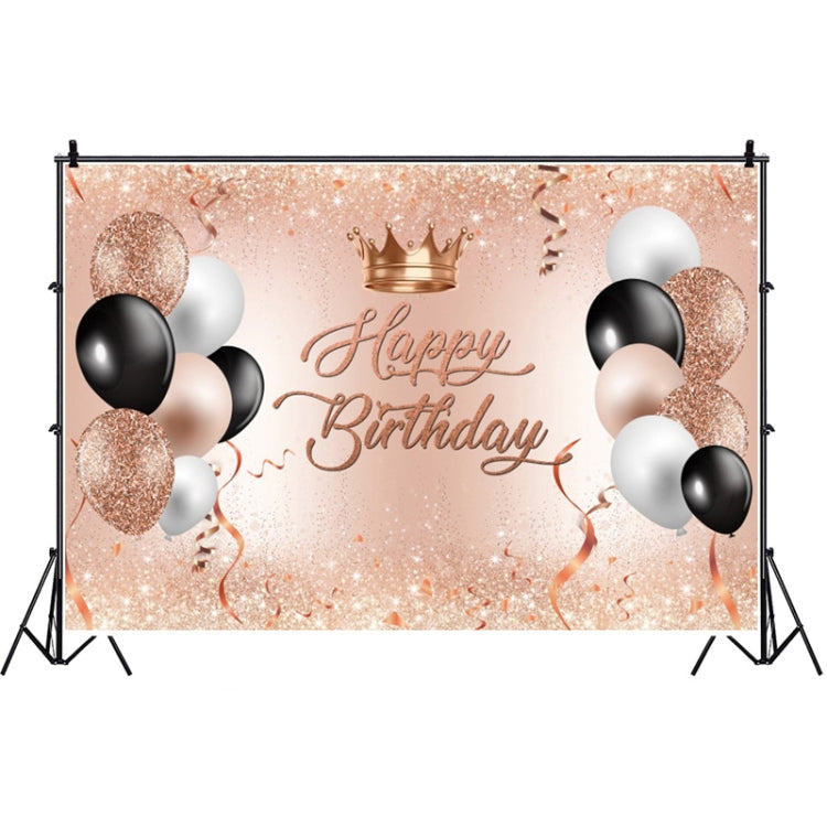Rose Golden Balloon Birthday Party Photography Background Cloth