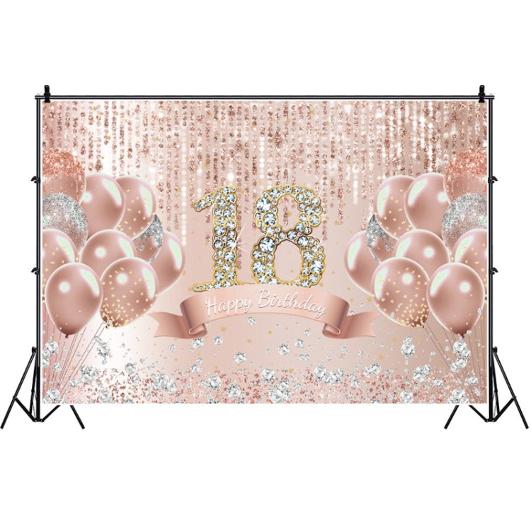 Rose Gold Birthday Party Photography Background Cloth