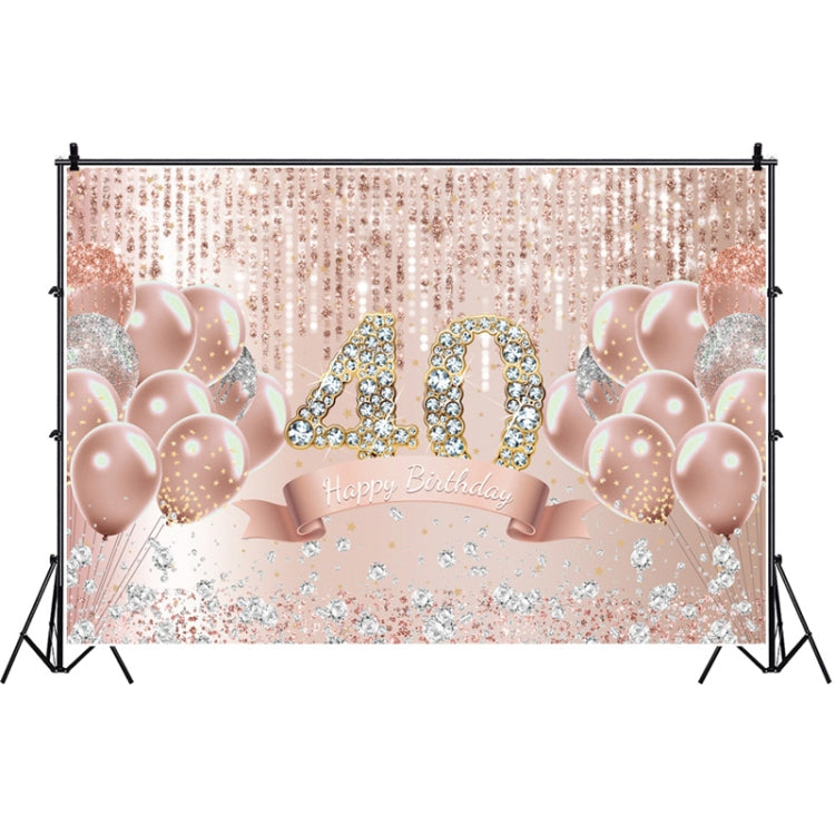 Golden Rose Birthday Party Photography Background Cloth - 1.5m x 1m