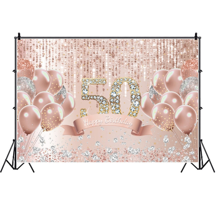 Rose Golden Balloon Photography Background Cloth