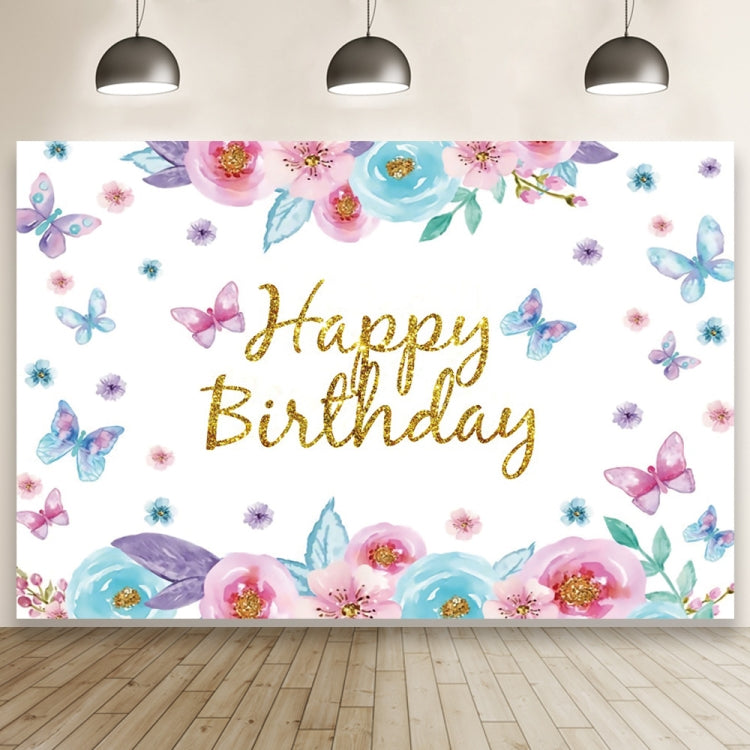 Butterfly Pattern Photography Backdrop for Birthday Party and Event Decoration