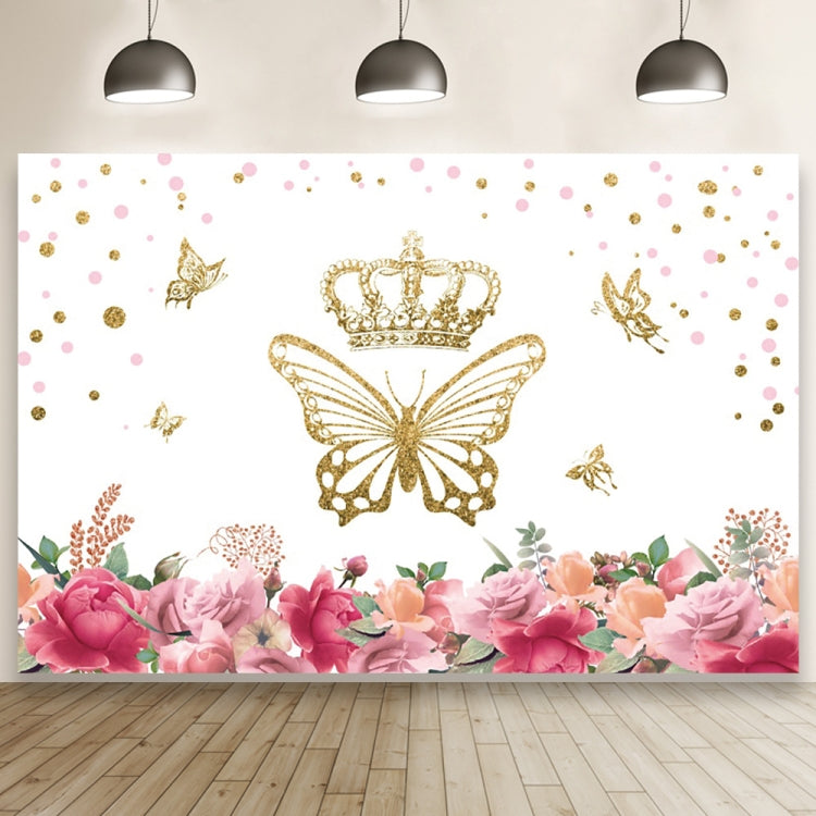 Butterfly Pattern Photography Backdrop - 1.5m x 1m - Birthday Party Decoration Background Cloth