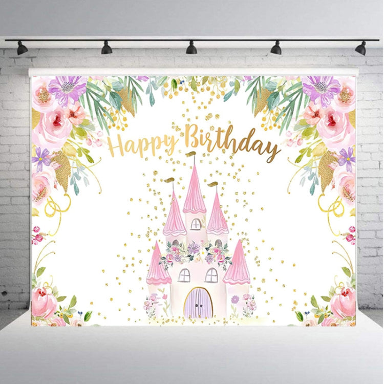 Cartoon Castle Photography Background Cloth - Enchanting Party Decoration