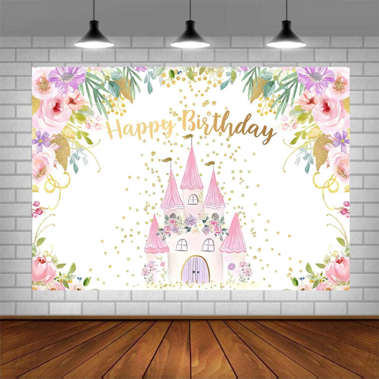 Cartoon Castle Photography Background Cloth - Enchanting Party Decoration