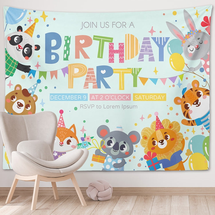 Vibrant Happy Birthday Party Photo Backdrop Tapestry - 150x100cm (GT56-8)