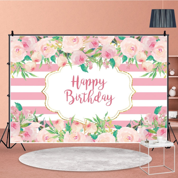 Happy Birthday Party Photography Background Cloth - 1.5m x 1m Flower Series (MDU04214)