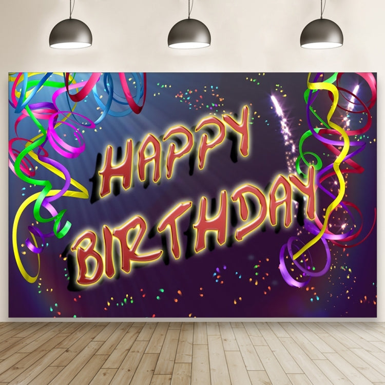 Photography Background Cloth - Flower Series Happy Birthday (1.5m x 1m, MSD00702)