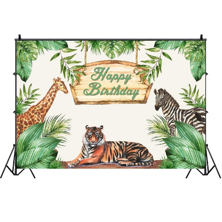 Animal Forest Cartoon Birthday Party Photo Background Cloth