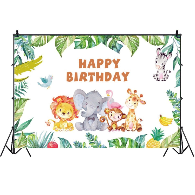 Enchanting Animal Forest Cartoon Birthday Party Banquet Photo Background Cloth