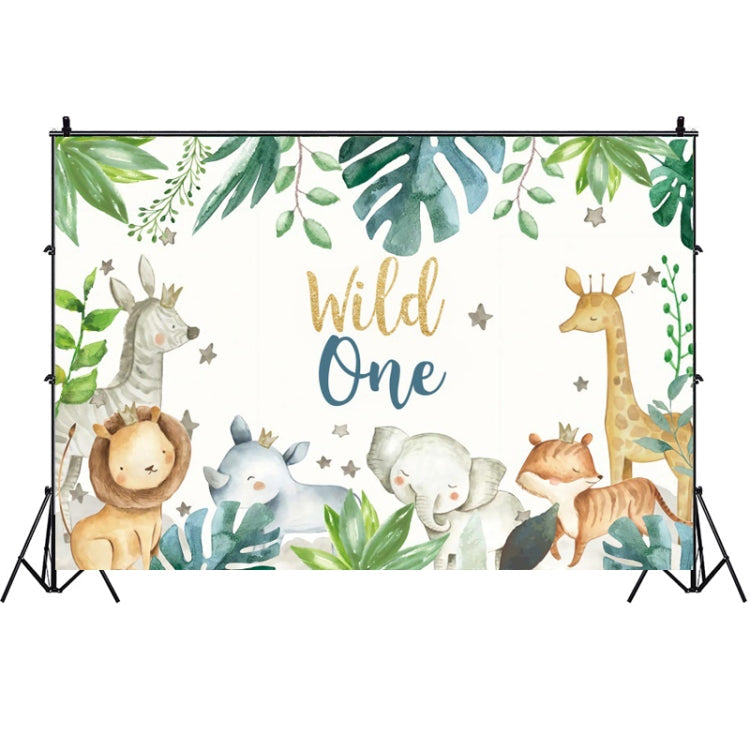 Animal Forest Cartoon Birthday Party Background Cloth