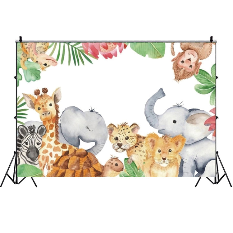 Animal Forest Cartoon Birthday Party Banquet Photo Background Cloth