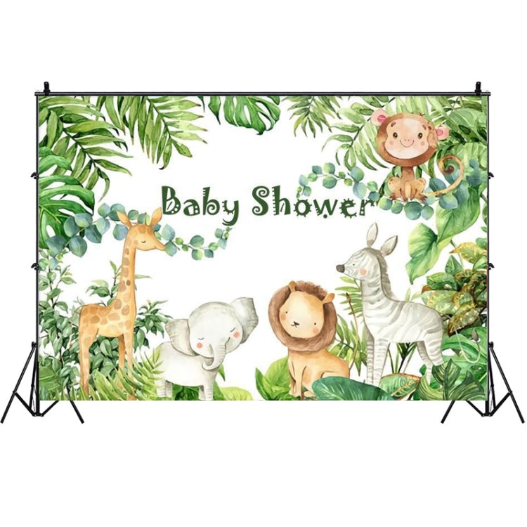 Enchanting Animal Forest Cartoon Party Background Cloth