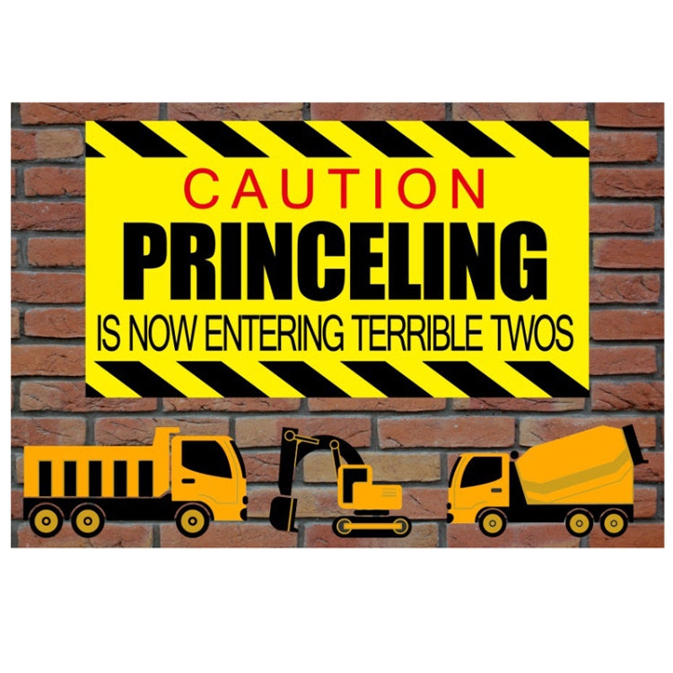 Construction Vehicle Series Happy Birthday Photography Background Cloth