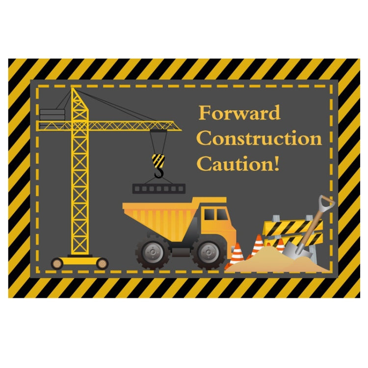 Construction Vehicle Series Happy Birthday Photography Background Cloth