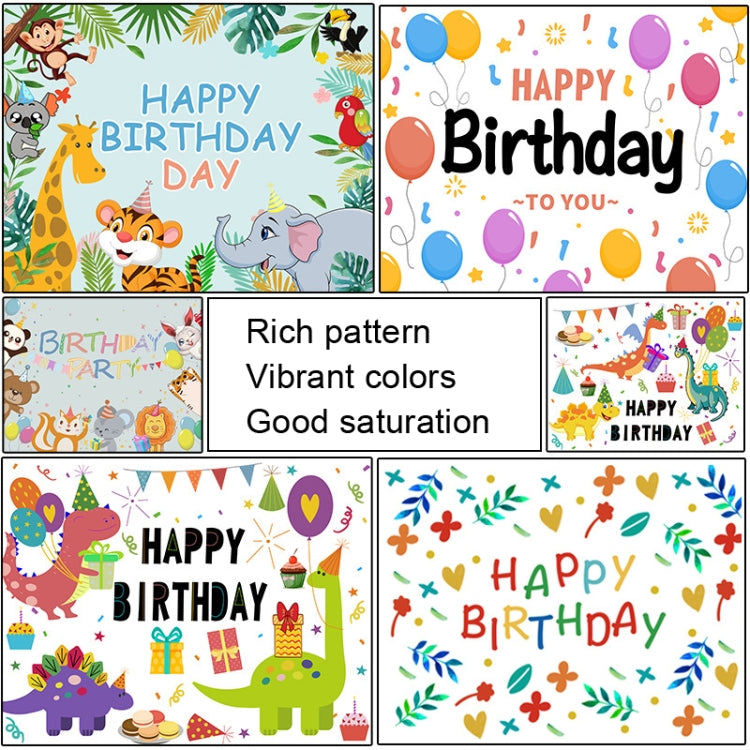 Birthday Party Background Cloth for Decoration and Photography, Size: 125x100cm(HB020)
