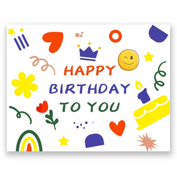 Birthday Party Photography Backdrop Cloth, Size: 125x100cm (Crown Smile Face)