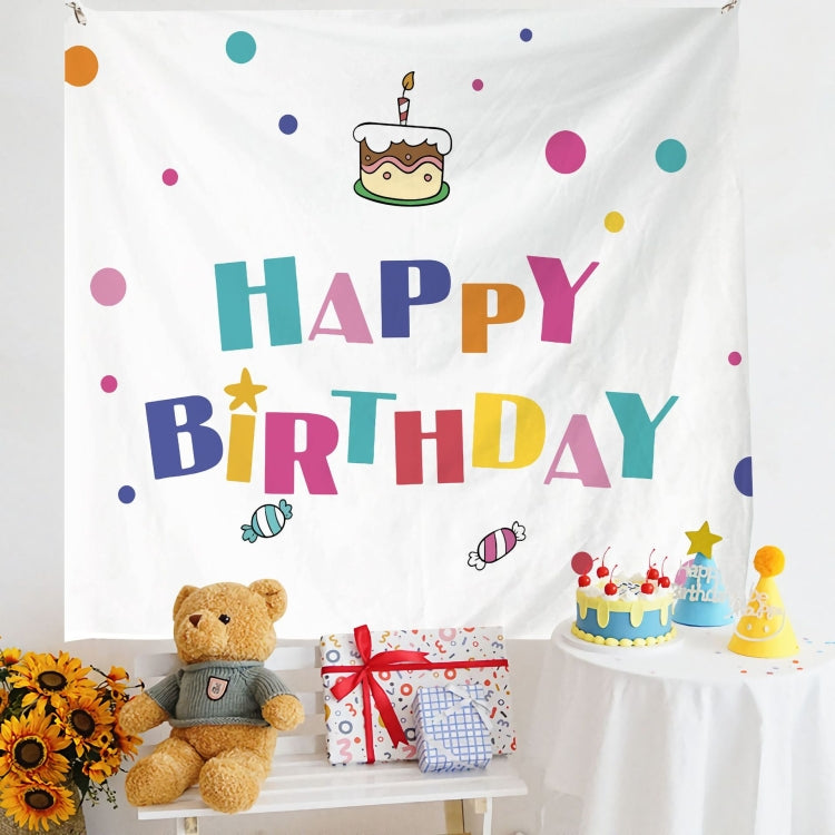 Luxurious Velvet Birthday Photo Wall Cloth for Children's Party Decor