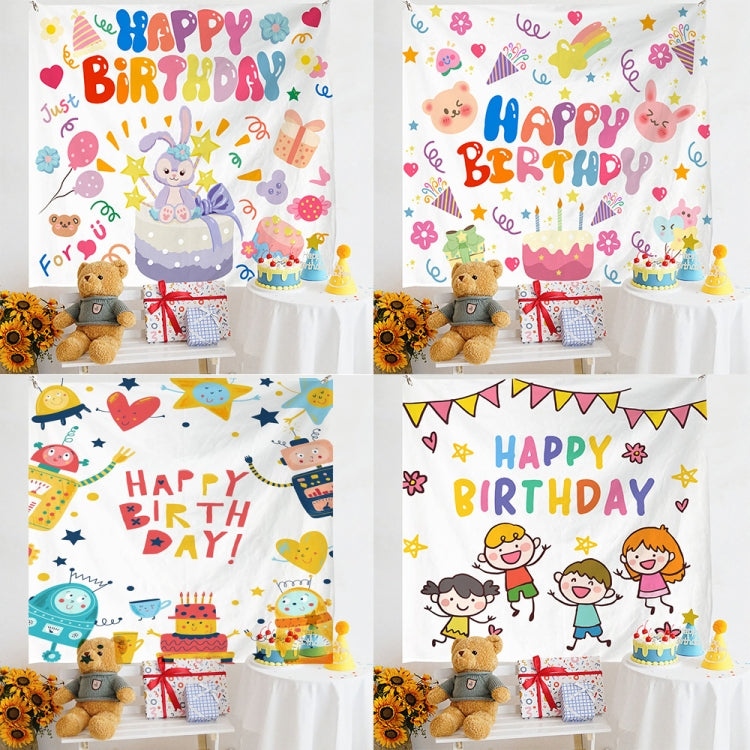 Luxurious Velvet Birthday Photo Wall Cloth - 180x200cm