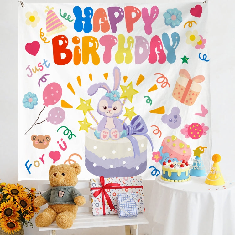 Velvet Birthday Photo Wall Cloth for Children - 150x230cm (6)