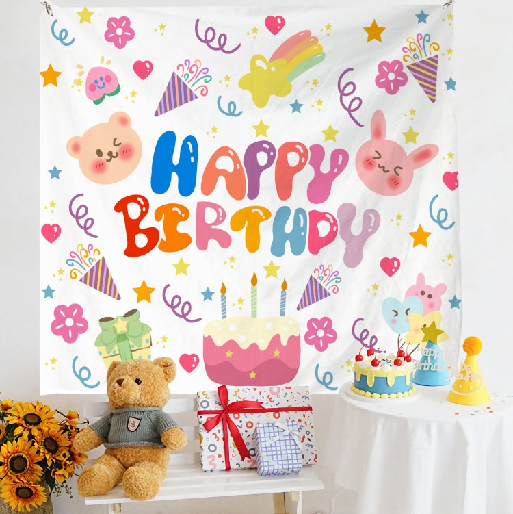 Velvet Birthday Photo Backdrop - 180x200cm
