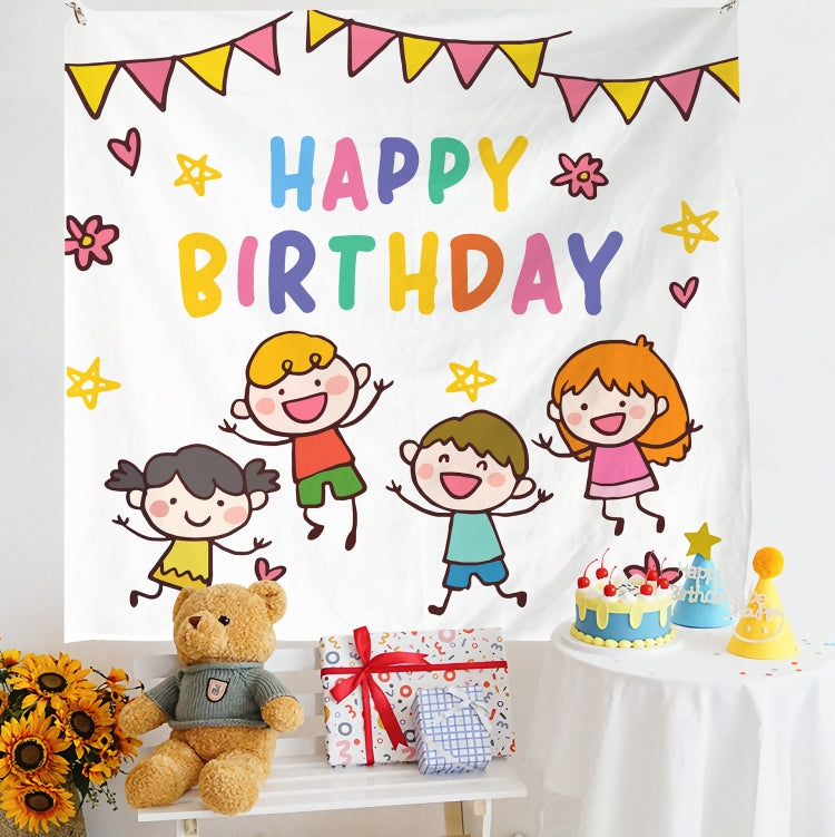 Luxurious Velvet Birthday Photo Wall Decoration Cloth