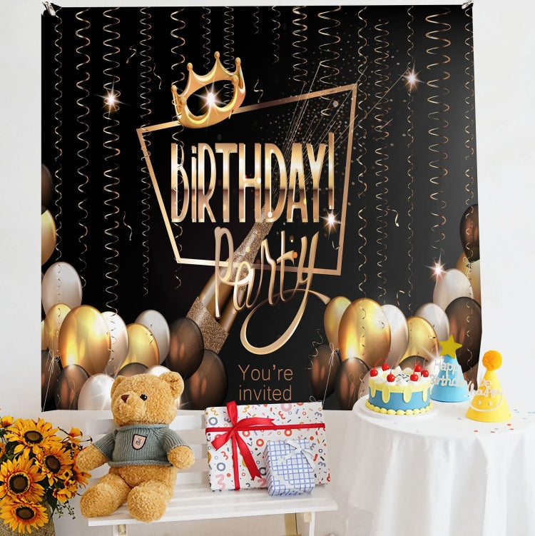 Luxurious Velvet Birthday Photo Backdrop Set