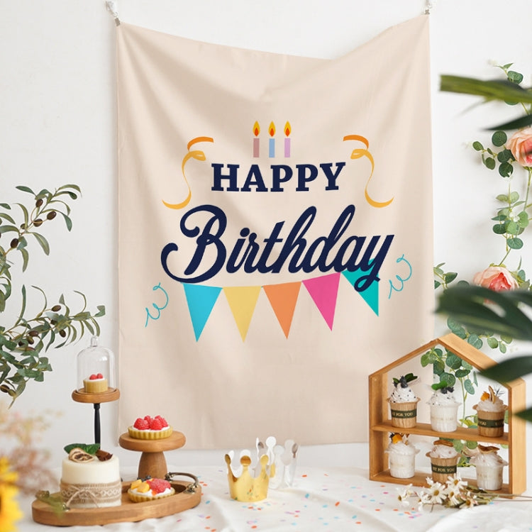 Birthday Party Photography Backdrop - 150x200cm Velvet Cloth