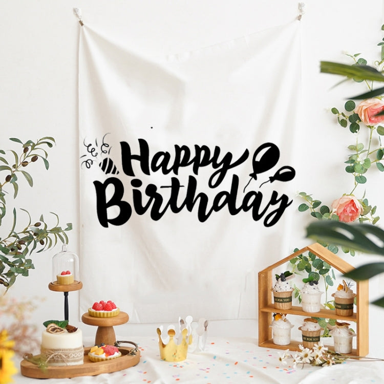GT282 Birthday Party Velvet Background Cloth - 150x200cm Size