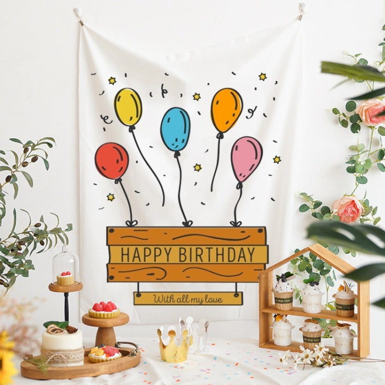 GT282 Birthday Velvet Photography Background Cloth - 150x200cm