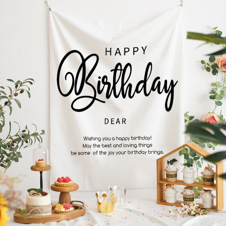 Birthday Party Photography Background Cloth - 150x200cm Velvet Cloth