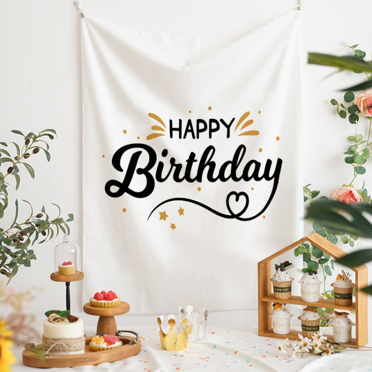 GT282 Birthday Background Cloth with Velvet Fabric for Party Scenes and Children's Photos