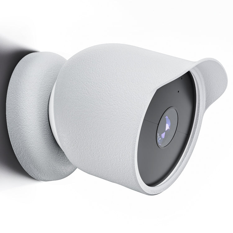 Silicone Protective Cover for Google Nest Outdoor Camera (White)