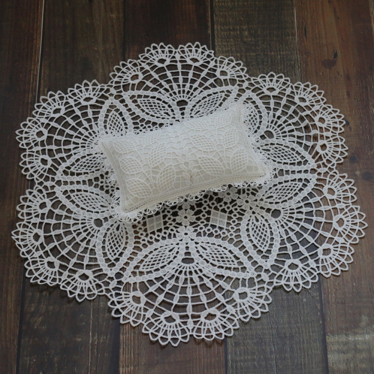 Elegant Lace Baby Photography Set in White