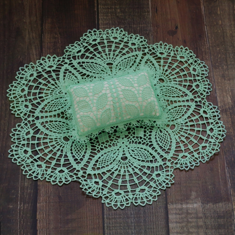 Exquisite Hollow Lace Baby Photography Props Set (Light Green)