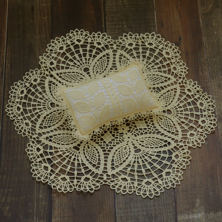 Elegant Hollow Lace Baby Photography Props Set (Beige)