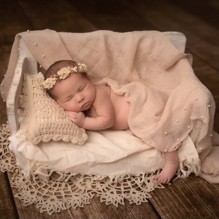 Elegant Lace Baby Photography Set in White