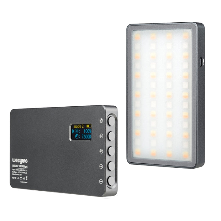 Mini Portable Weeylite RB08P 52LEDs RGB Fill Light for Photography and Videography