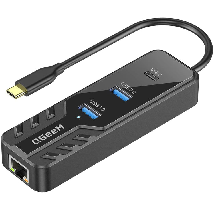 QGeeM 4-In-1 Type-C Multifunctional Docking Station HUB with HDMI/RJ45 2.5G Expander