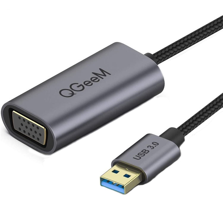 High Speed USB 3.0 to VGA Video Converter (Silver Gray)
