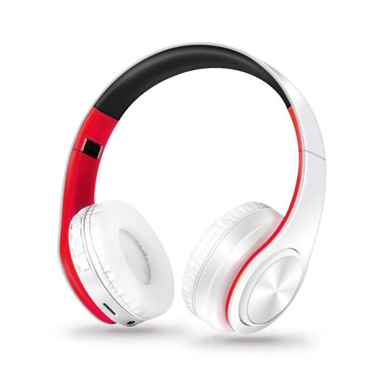 LPT660 Bluetooth Wireless Headset - White and Red