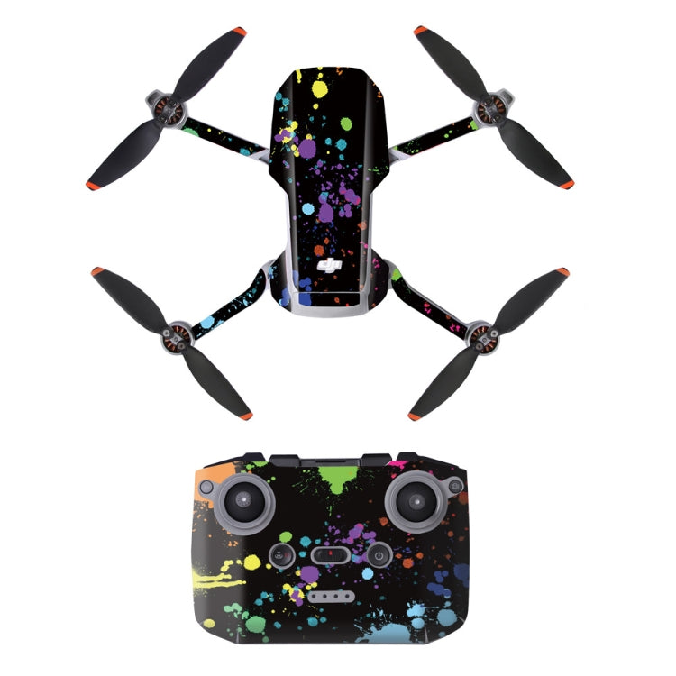 Watercolor Splash Ink DJI Mini 2 Waterproof PVC Drone Body Stickers