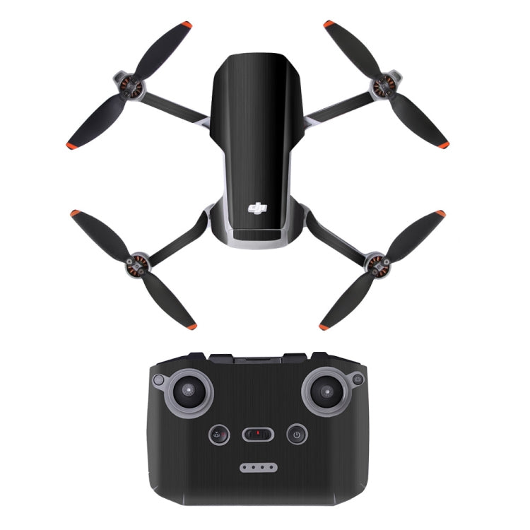 Protective Stickers Upgrade Set for DJI Mini 2 Waterproof PVC Drone Body + Arm + Remote Control Decorative Stickers (Drawing Black)