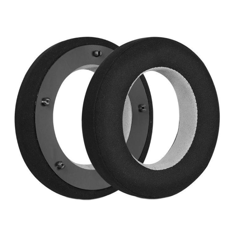 Breathable Leather Headset Covers, Fiber Black Gray