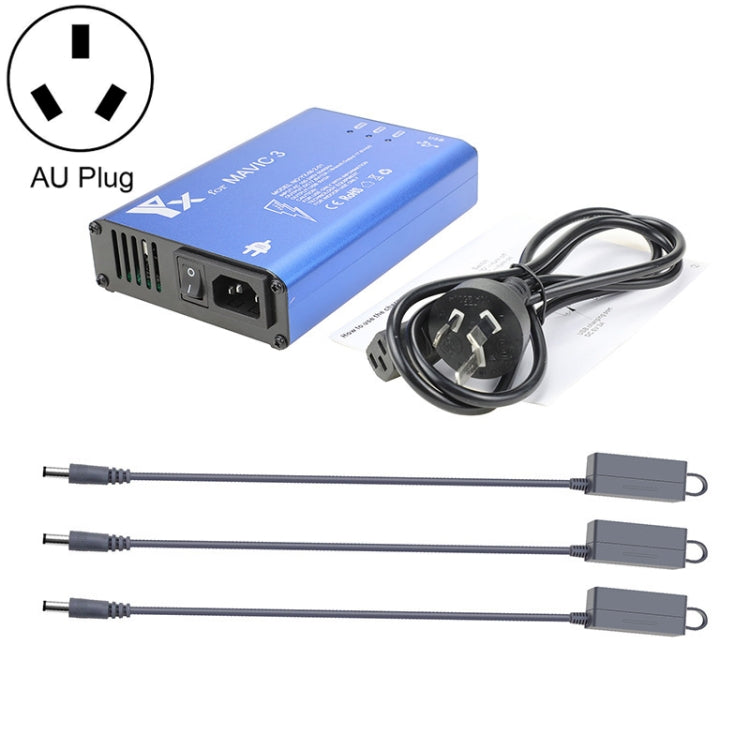DJI Mavic 3 YX 1 to 5 Charger With Switch(AU Plug) - Fast and Safe Battery Charger